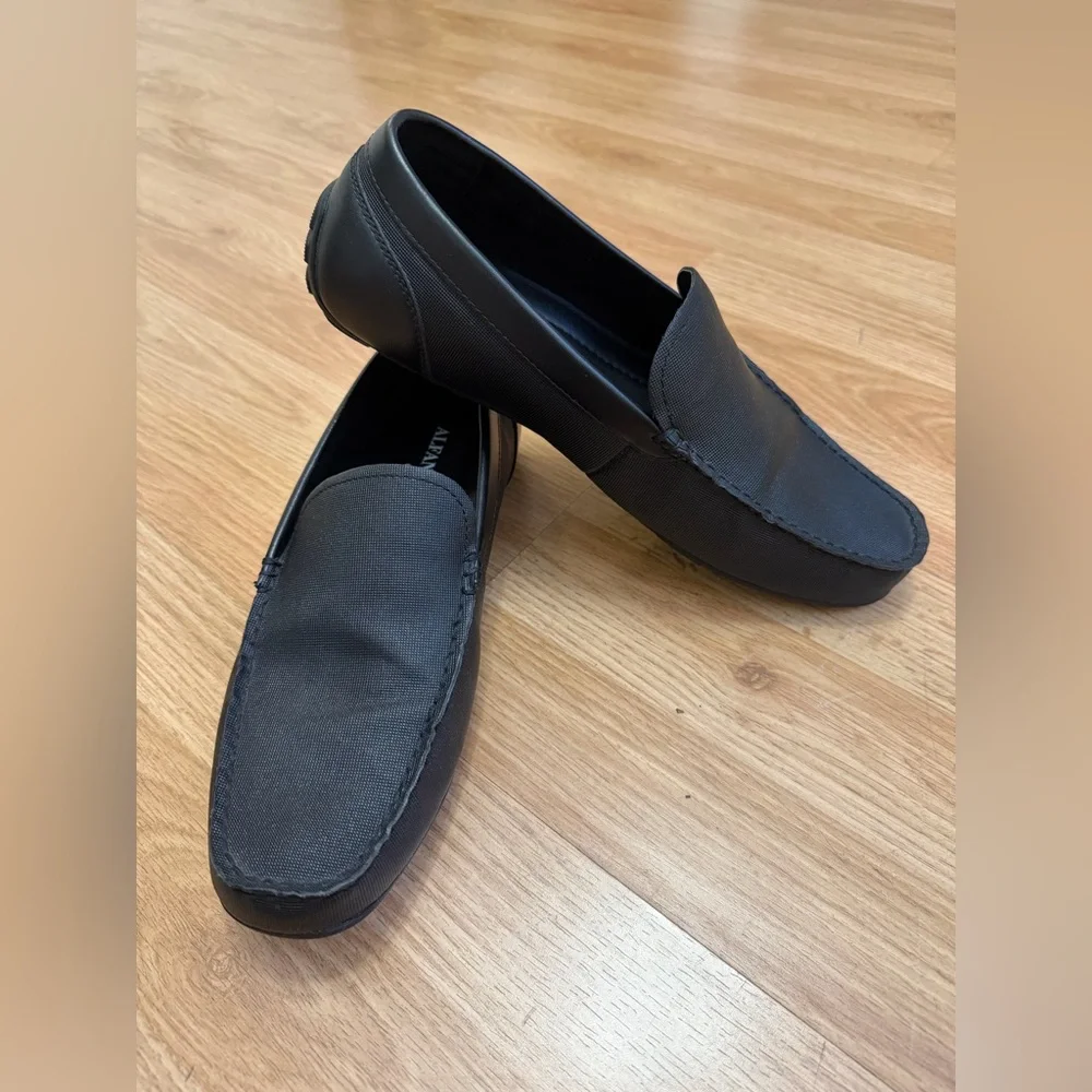 Alfani Men's Classic Black Slip-On Loafers - Picture 1 of 8